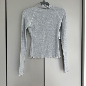 SO Women’s Gray Fox Heather Turtleneck Top Size S